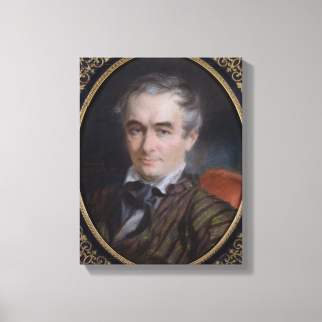 Portrait of Prosper Merimee  1853 Canvas Print (Front)