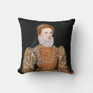 Portrait of Queen Elizabeth I of England Cushion