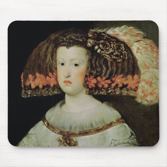Portrait of Queen Maria Anna  of Spain Mouse Pad (Front)