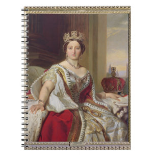 Portrait of Queen Victoria (1819-1901) 1859 (oil o Spiral Notebook