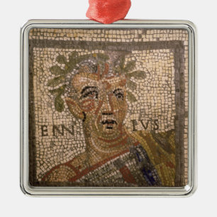 Portrait of Quintus Ennius Metal Tree Decoration