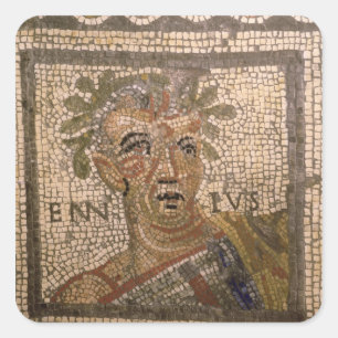 Portrait of Quintus Ennius Square Sticker