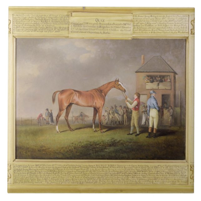 Portrait of 'Quiz', the property of Lord Rous, aft Tile (Front)