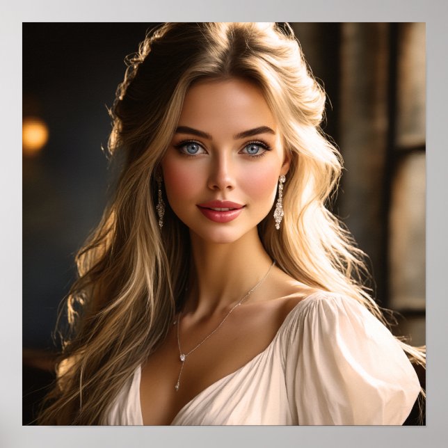 Portrait of Radiant Beauty Poster (Front)