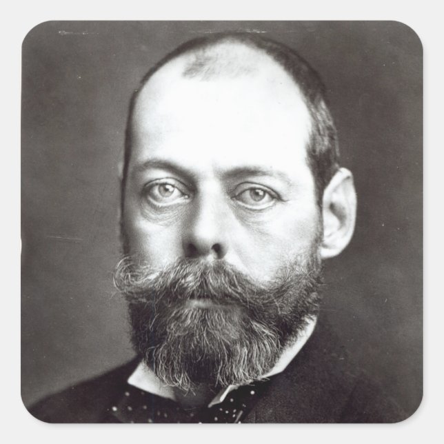 Portrait of Randolph Churchill Square Sticker (Front)