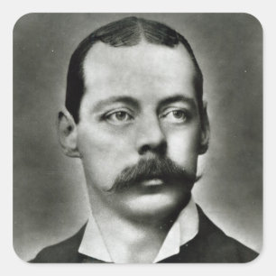 Portrait of Randolph Churchill Square Sticker