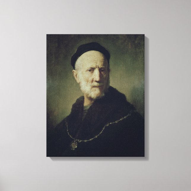 Portrait of Rembrandt's Father Canvas Print (Front)