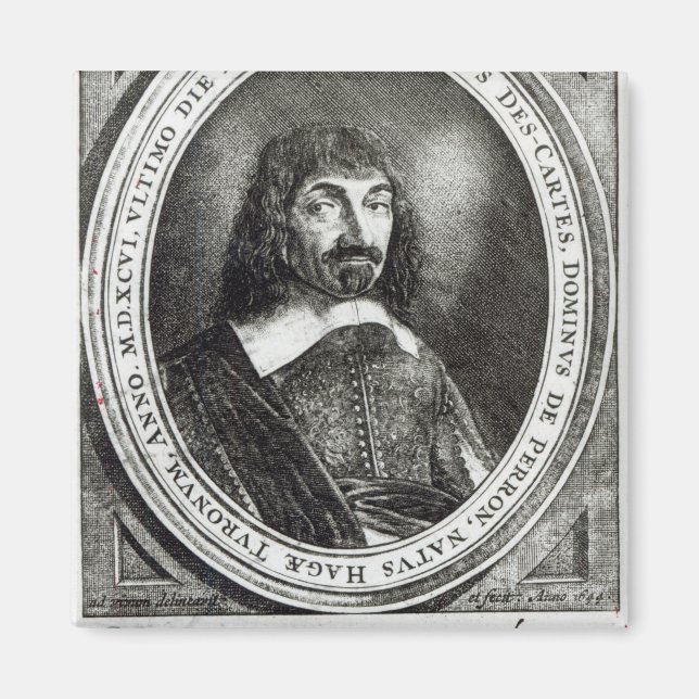 Portrait of Rene Descartes, 1644 Magnet (Front)