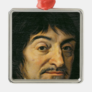 Portrait of Rene Descartes c.1649 Metal Tree Decoration