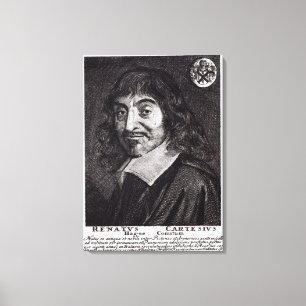 Portrait of Rene Descartes Canvas Print