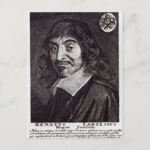 Portrait of Rene Descartes Postcard