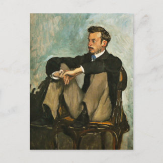 Portrait of Renoir by Frederic Bazille Postcard