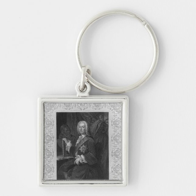 Portrait of Richard Boyle, Earl of Burlington Key Ring (Front)