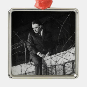 Portrait of Richard Burton Metal Tree Decoration