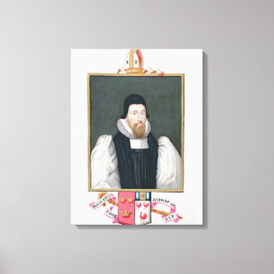 Portrait of Richard Cox (1500-81) Bishop of Ely fr Canvas Print