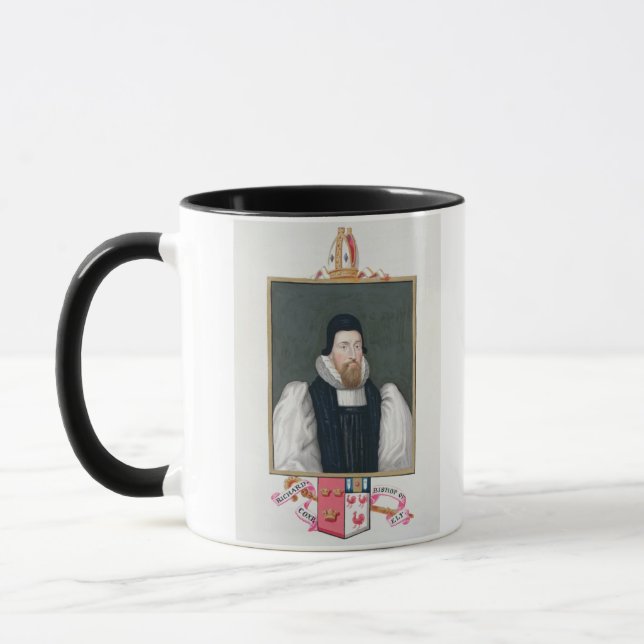 Portrait of Richard Cox (1500-81) Bishop of Ely fr Mug (Left)