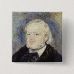 Portrait of Richard Wagner  1882 15 Cm Square Badge