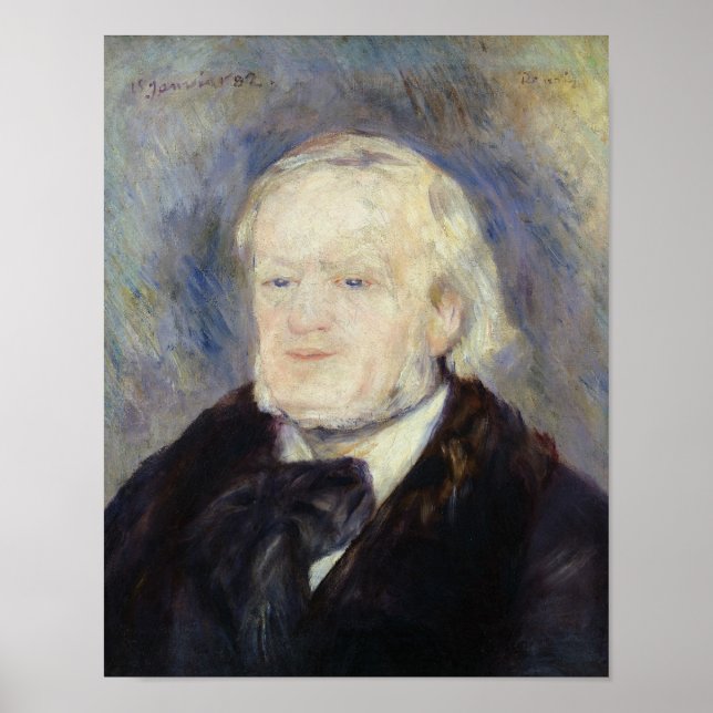 Portrait of Richard Wagner  1882 Poster (Front)