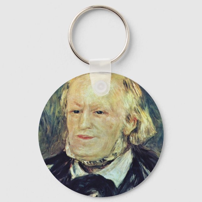 Portrait Of Richard Wagner By Pierre-Auguste Key Ring (Front)
