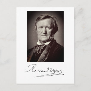 Portrait of Richard Wagner Postcard
