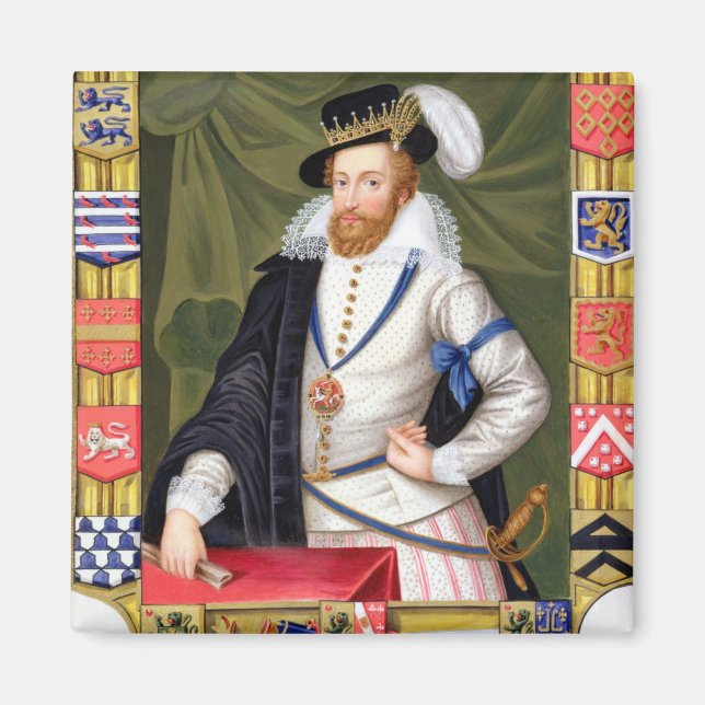 Portrait of Robert Dudley (c.1532-88) Earl of Leic Magnet (Front)