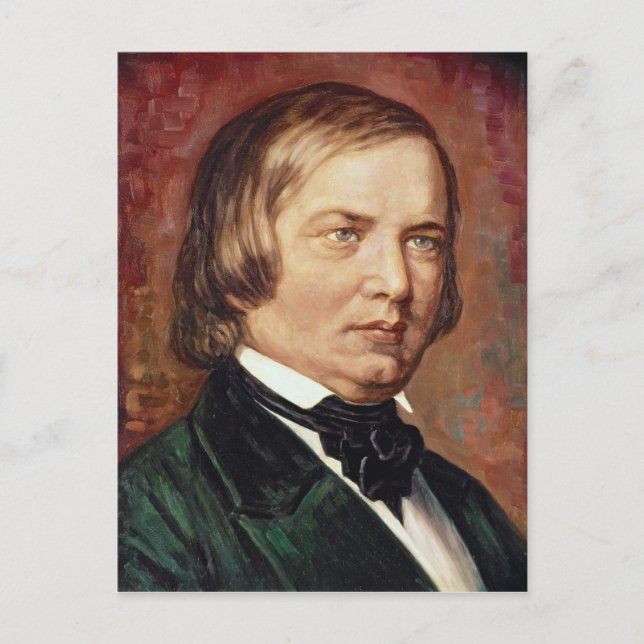 Portrait of Robert Schumann Postcard (Front)