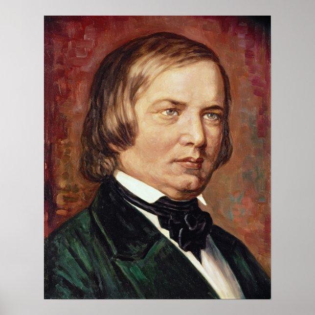 Portrait of Robert Schumann Poster (Front)
