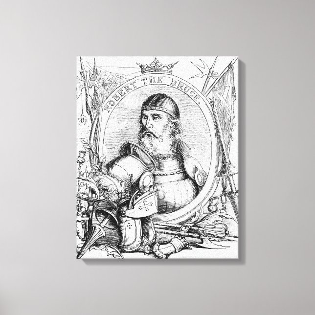 Portrait of Robert the Bruce Canvas Print (Front)