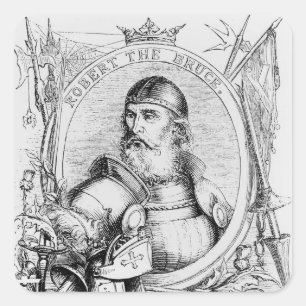 Portrait of Robert the Bruce Square Sticker