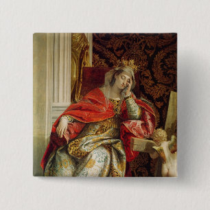 Portrait of Saint Helena 15 Cm Square Badge