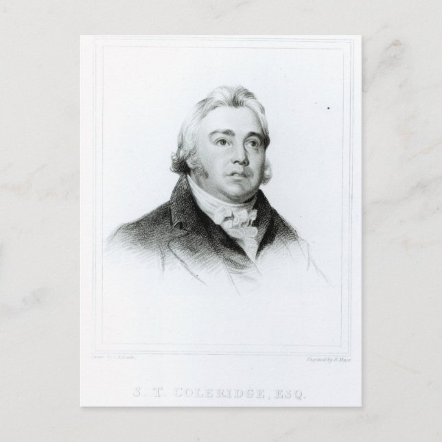 Portrait of Samuel Taylor Coleridge Postcard (Front)
