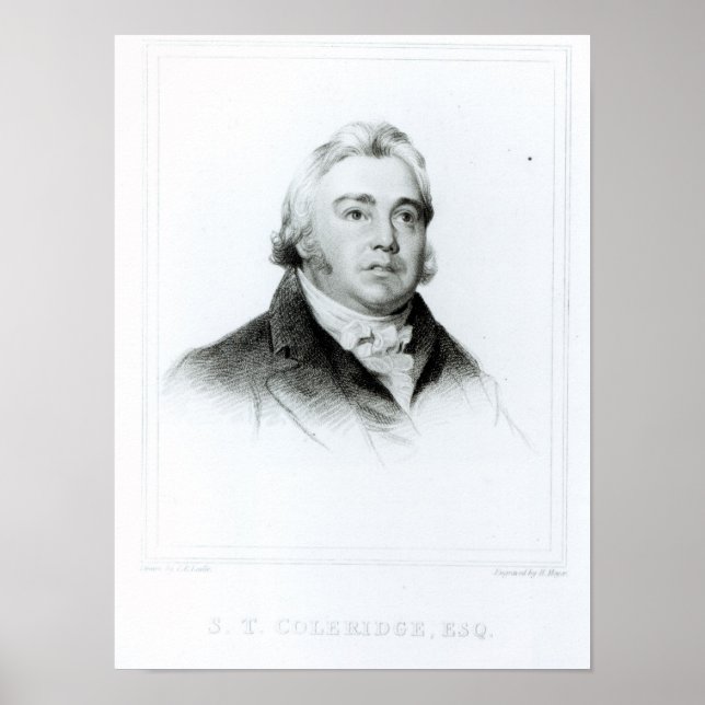 Portrait of Samuel Taylor Coleridge Poster (Front)