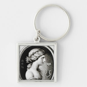 Portrait of Sappho Key Ring
