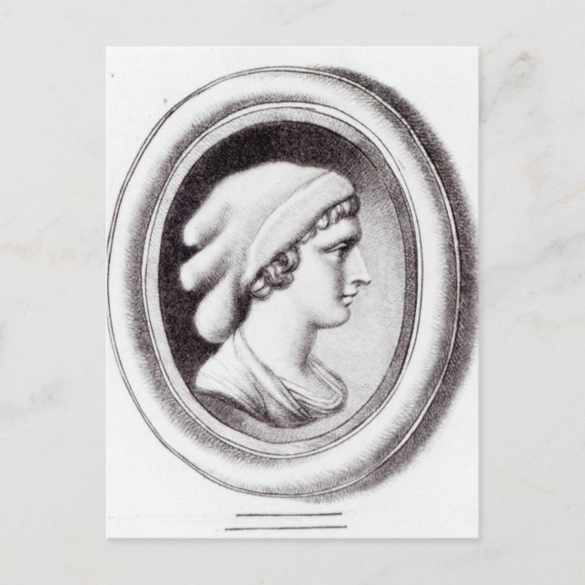 Portrait of Sappho Postcard (Front)