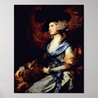 Portrait of Sarah Siddons by Thomas Gainsborough Poster