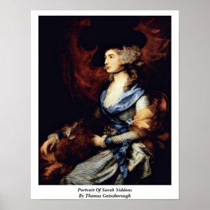 Portrait Of Sarah Siddons By Thomas Gainsborough Poster