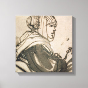 Portrait of Saskia, 1634 Canvas Print