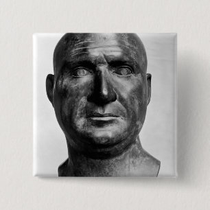 Portrait of Scipio Africanus 15 Cm Square Badge