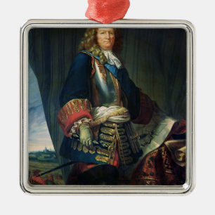 Portrait of Sebastien le Prestre de Vauban Metal Tree Decoration