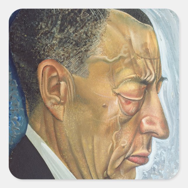 Portrait of Sergey Rakhmaninov  1930 Square Sticker (Front)