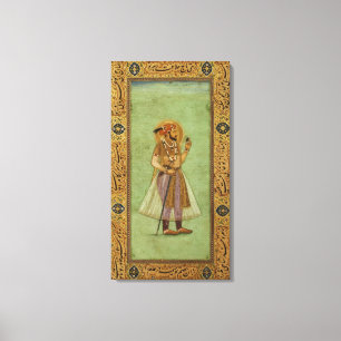 Portrait of Shah Jahan , 1631, Mughal Canvas Print