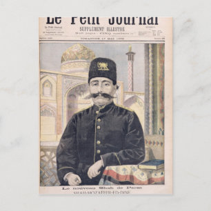 Portrait of Shah Mozzafer-ed-Din Postcard