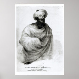 Portrait of Sheikh Ibrahim, or Johann Ludwig Poster