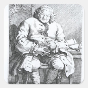 Portrait of Simon Fraser, Lord Lovat Square Sticker