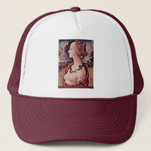 Portrait Of Simonetta Vespucci By Piero Di Cosimo Trucker Hat