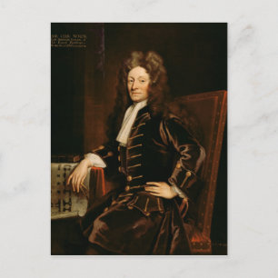 Portrait of Sir Christopher Wren  1711 Postcard