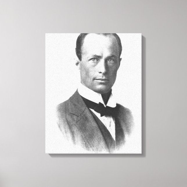 Portrait of Sir Douglas Mawson Canvas Print (Front)