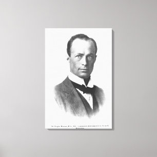 Portrait of Sir Douglas Mawson Canvas Print