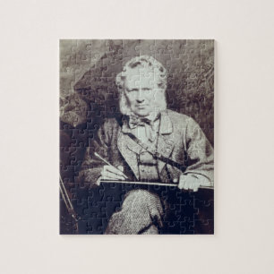Portrait of Sir Edwin Landseer (1802-73) (albumen Jigsaw Puzzle