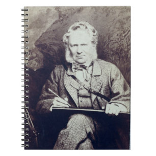 Portrait of Sir Edwin Landseer (1802-73) (albumen Spiral Notebook